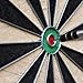 Bristle Dart Board, Tournament Sized Indoor Hanging Number Target Game for Steel Tip Darts- Dartboard with Mounting Hardware by Hey! Play!