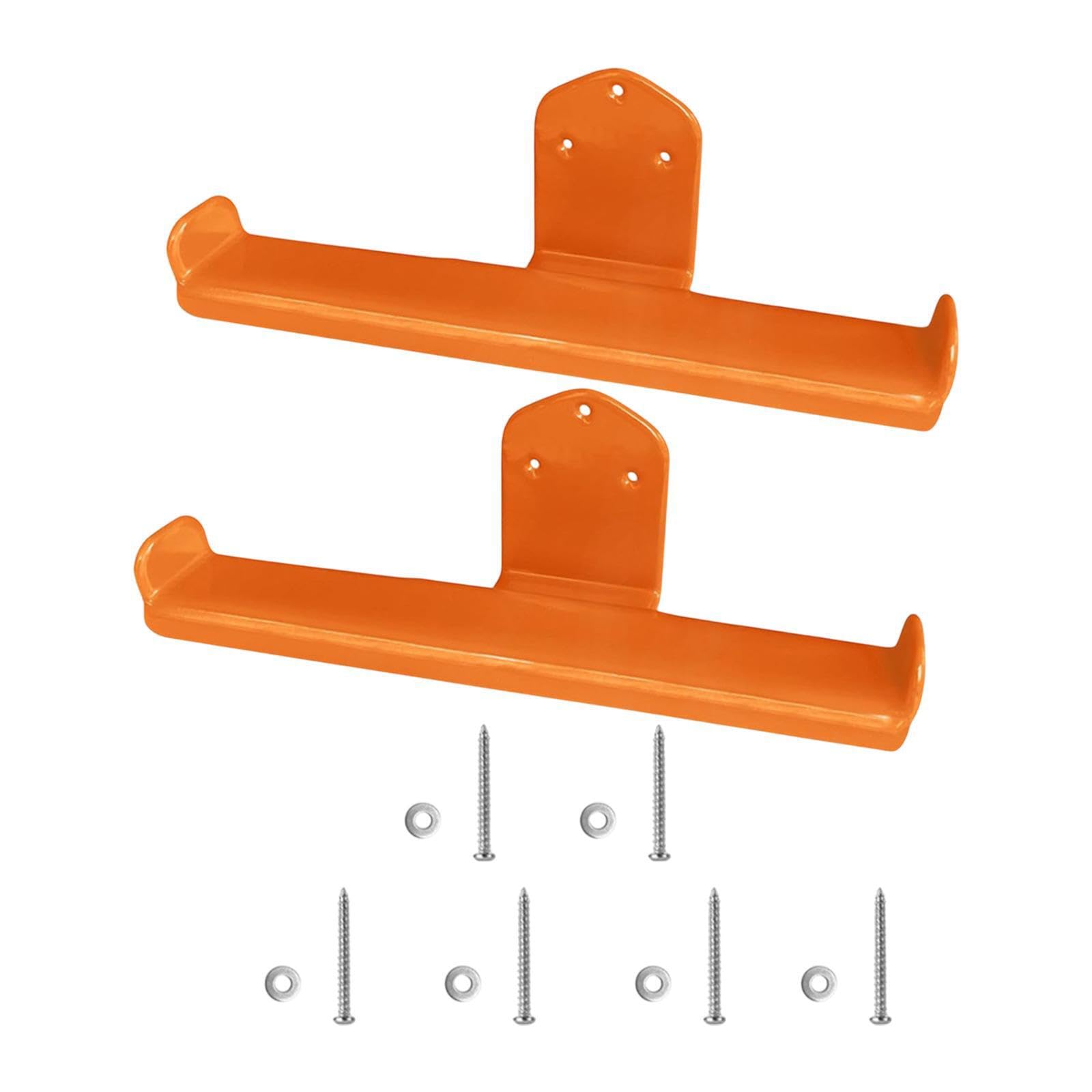 Cydzsra Orange Backpack Sprayer Organizer Wall Mount Sturdy Steel Easy Installation Backpack Blower Organizer Hook Wall Mount With Install Hardware