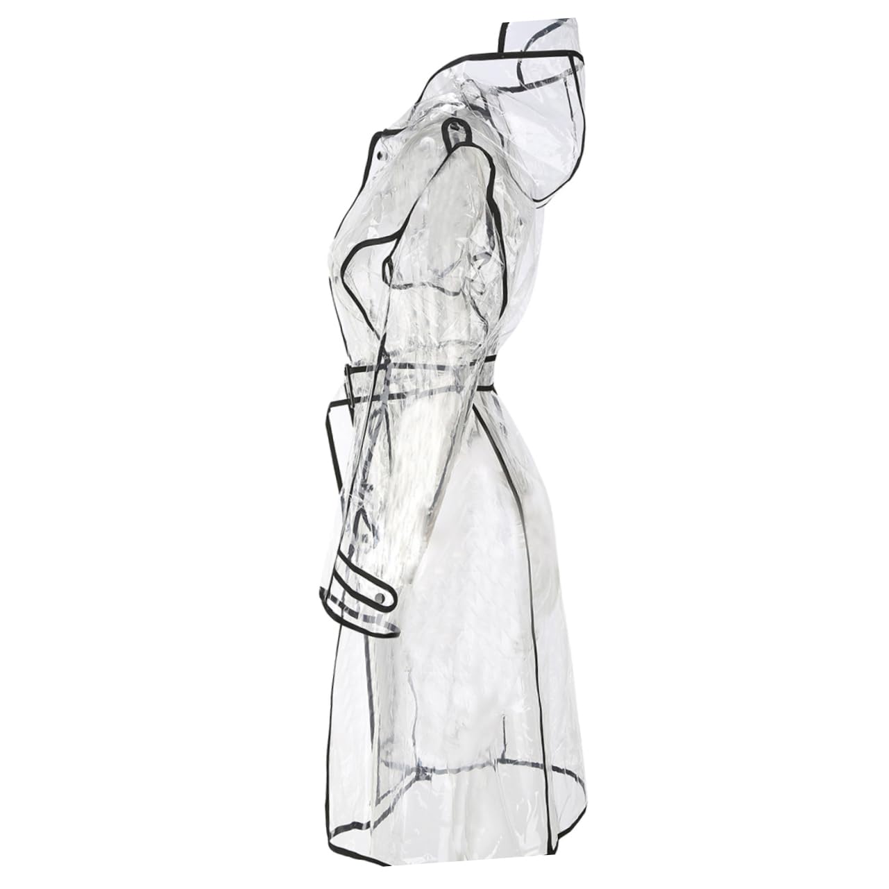 Beavorty impermeabile trasparente POIN PONCHO ragazze con cappotto da pioggia impermeabile leggero da donna chiaro piovere giacca da pioggia impermeabile da donna abbigliamento antipioggia