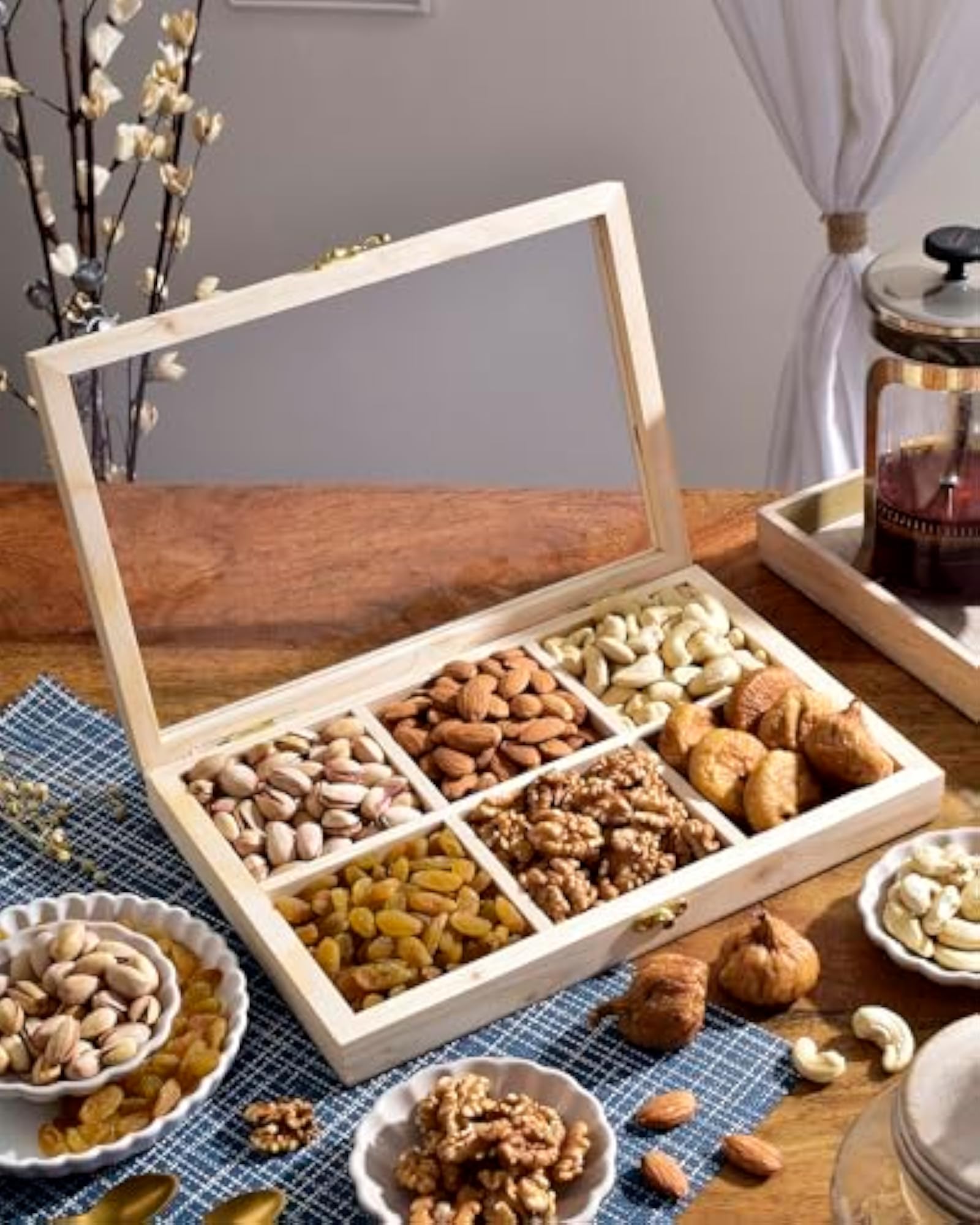 Rakhi Gift Set for Brother with Dry Fruits Combo Pack