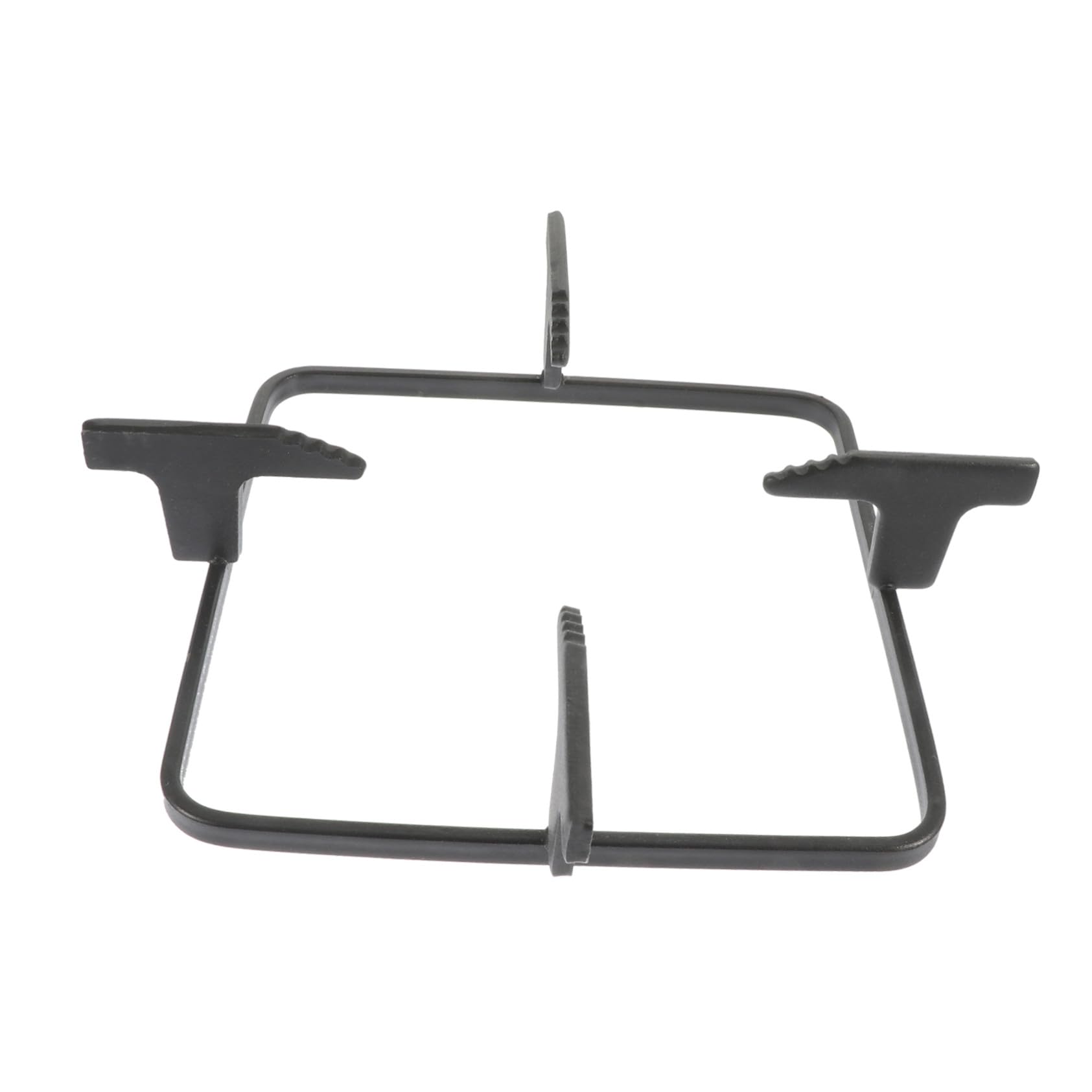Quadratischer Herdträger aus Gusseisen, Schwarz, für Gasherd in Küche