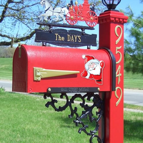 Magnetic Stickers Christmas Tree Decorations, Xmas Themed Fridge Magnets Sticker Decoration include Reindeer Santa Claus Gift Box, Home Decor for Indoors Outdoor Metal Door Mailbox Car - Image 6