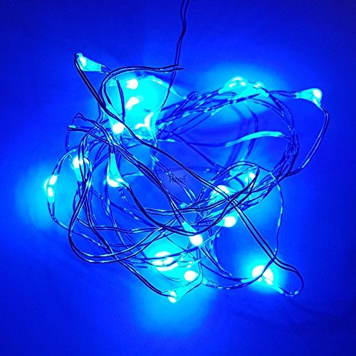 Mooseys Blue 20 Led Battery Operated 2m Fairy String Light Garland for Christmas Wedding Table Decoration