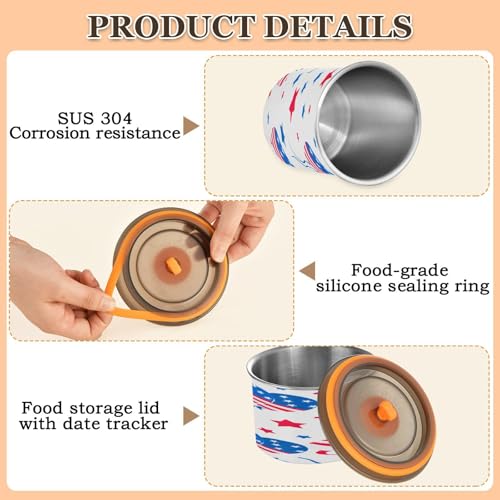 Contenedor hermético para café de acero inoxidable 17oz miniatura 5