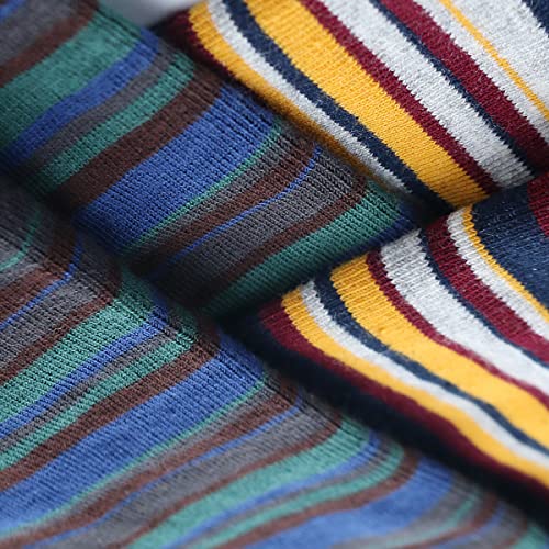 Image of HHX YONLEE Dress Socks 5 /6 /10 Pairs Crew Argyle Colorful Cotton Novelty Casual Happy Fun