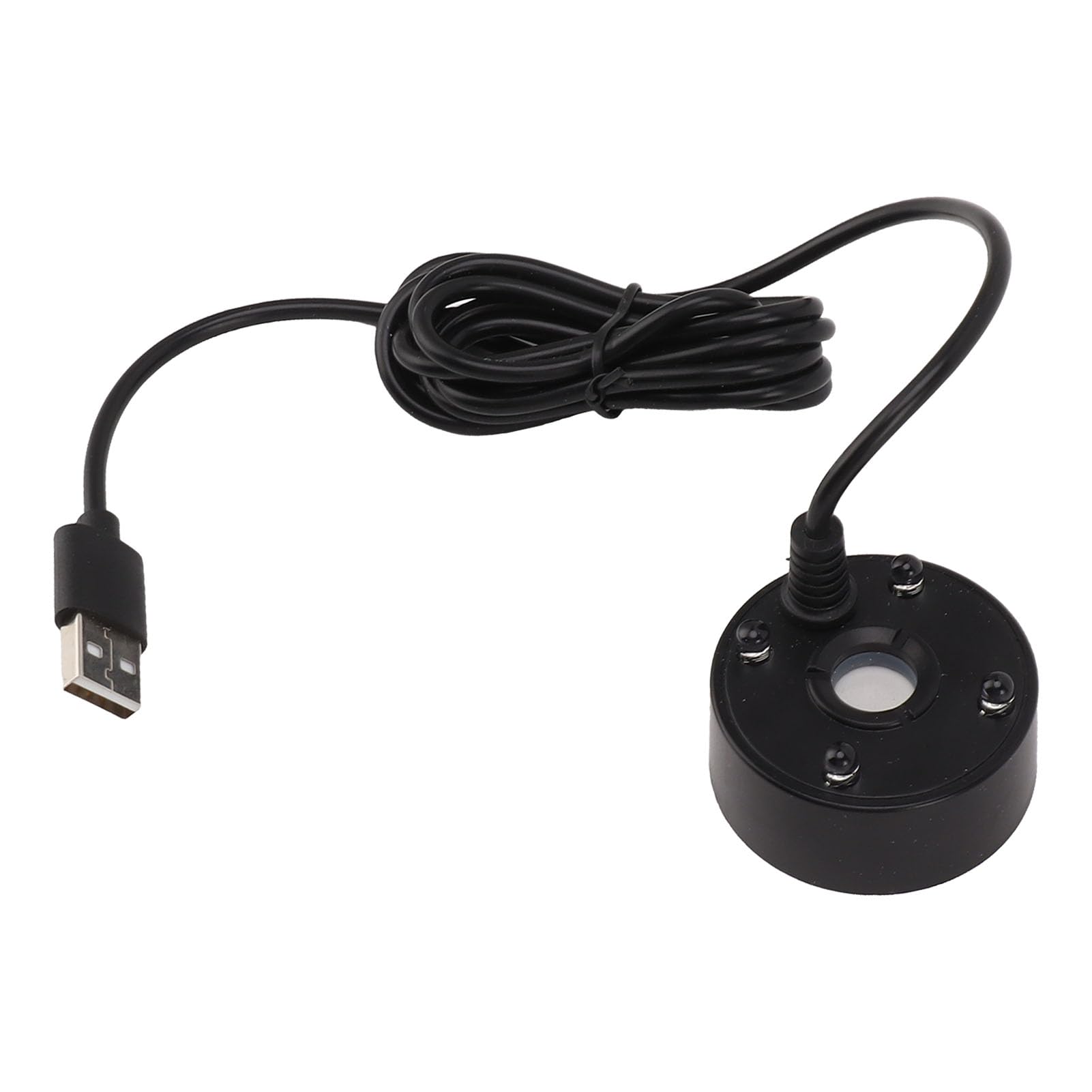 Pwshymi Pond Fogger, 5V Fog Maker Simple Colorful LED Lights for Bonsai (Black)