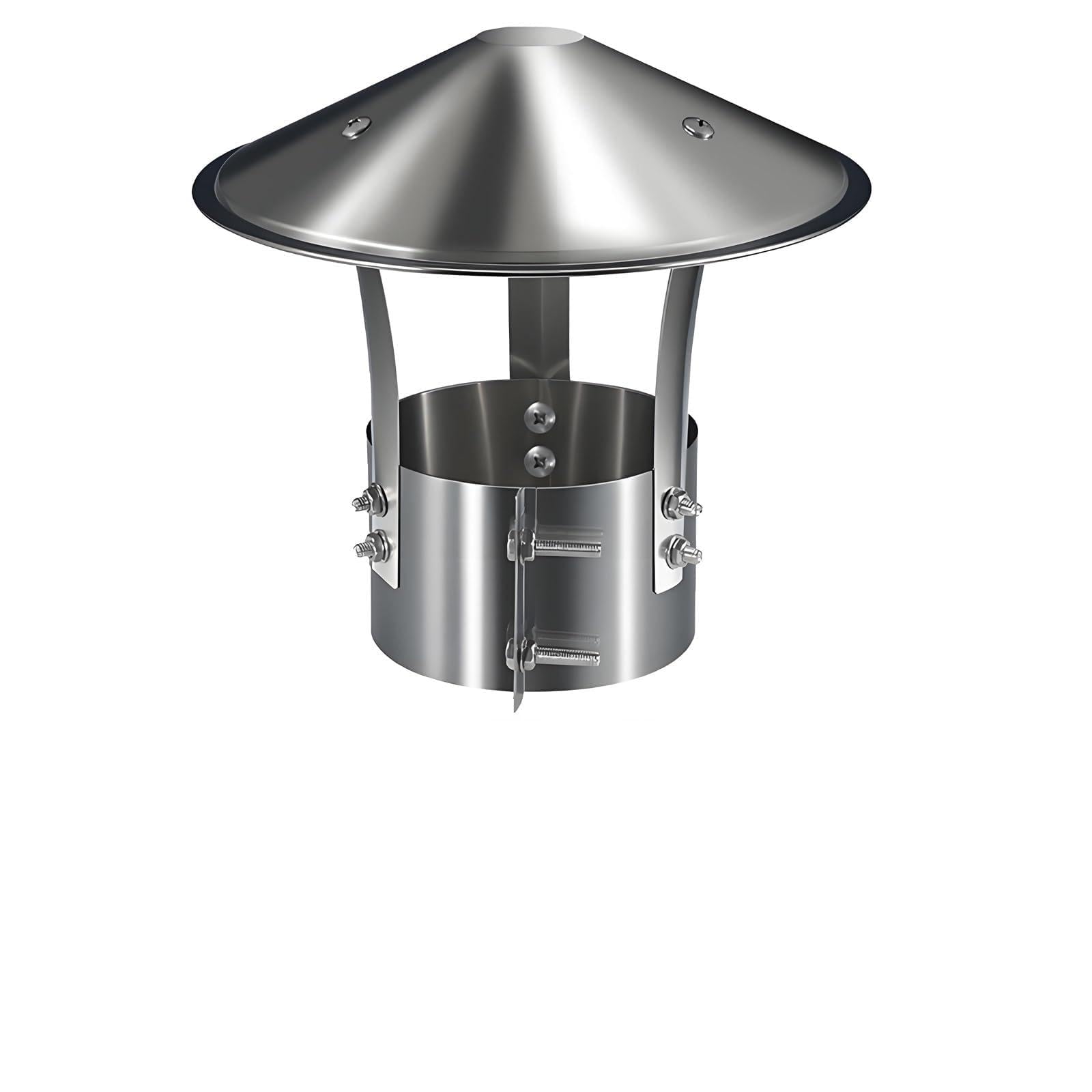 IGNVXMGKP Roof Rain Chimney Caps 3.9" 5.1" 7" 7.9" 9.8" Fireplace Chimney Cap Stove Pipe Exhaust Cover Ventilation Windproof Outdoor Flue Cap(230mm/9in)