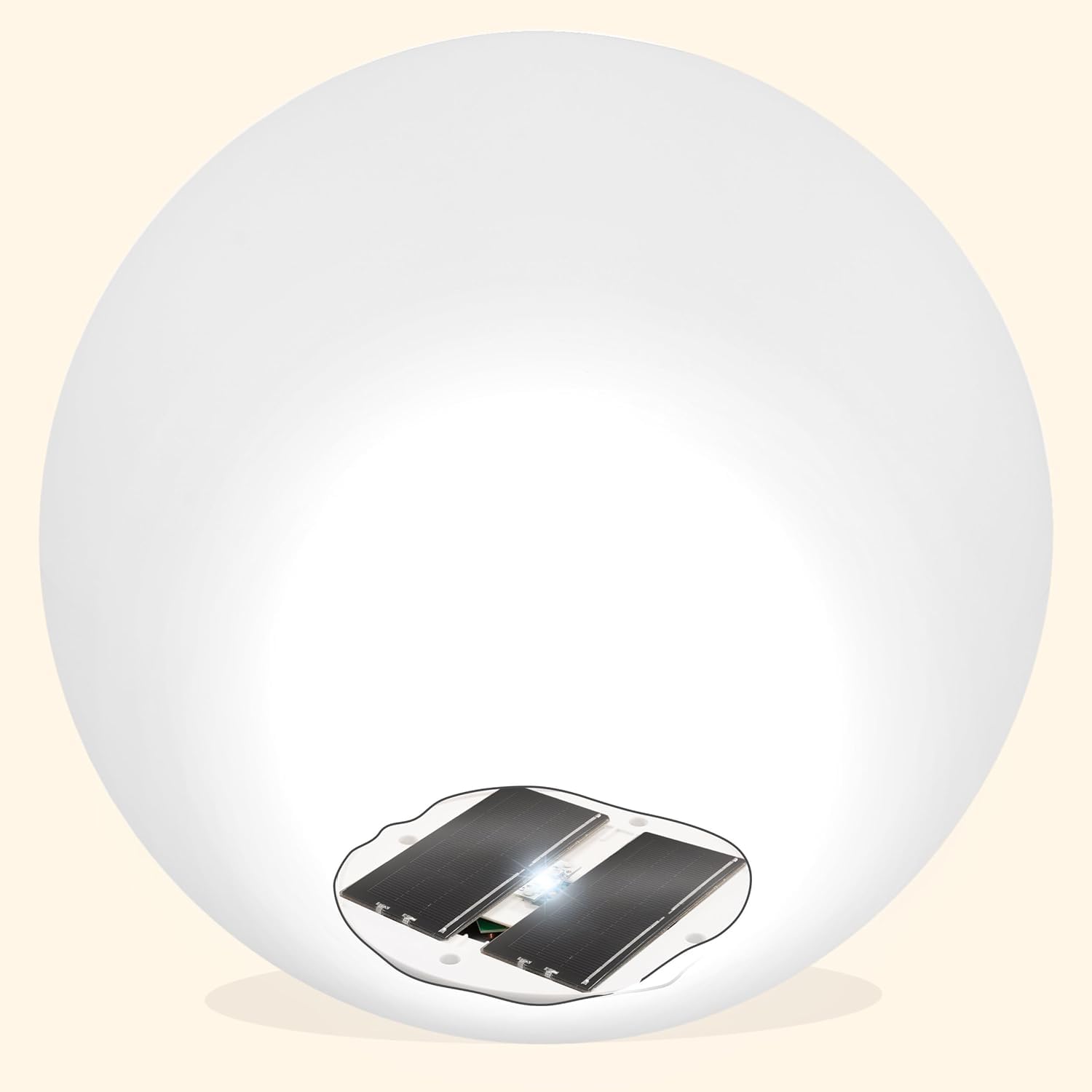Boule lumineuse solaire 20 cm 7 couleurs de lumière ou changements de lumière - 8 heures d'éclairage Lampe solaire Esotec 102609