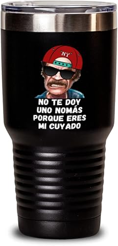 Regalo para cuyado vaso de vino y blanco no te doy una nomas