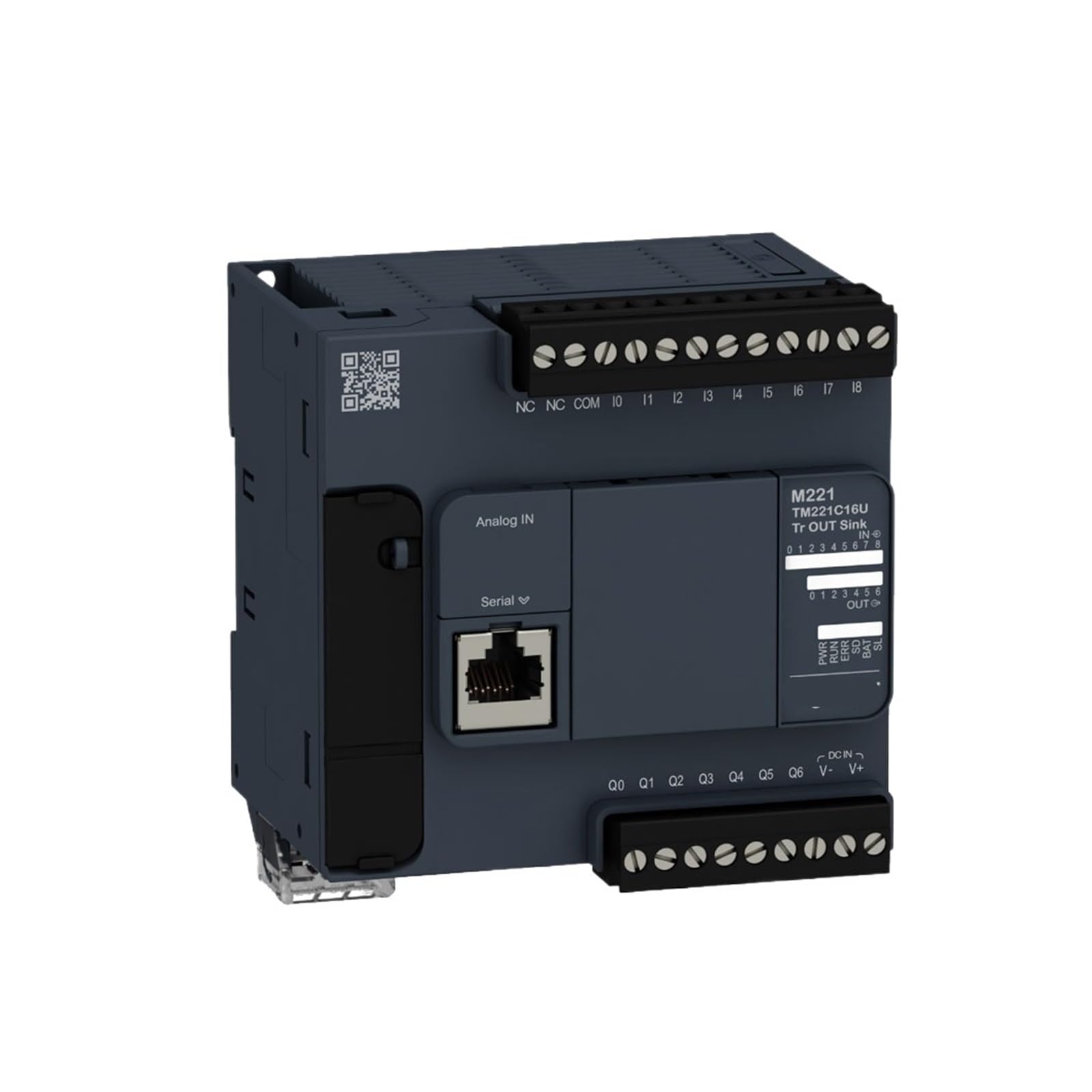 TM221C16T contrôleur logique M221 automate 16 E/S transistor pour armoire DIN