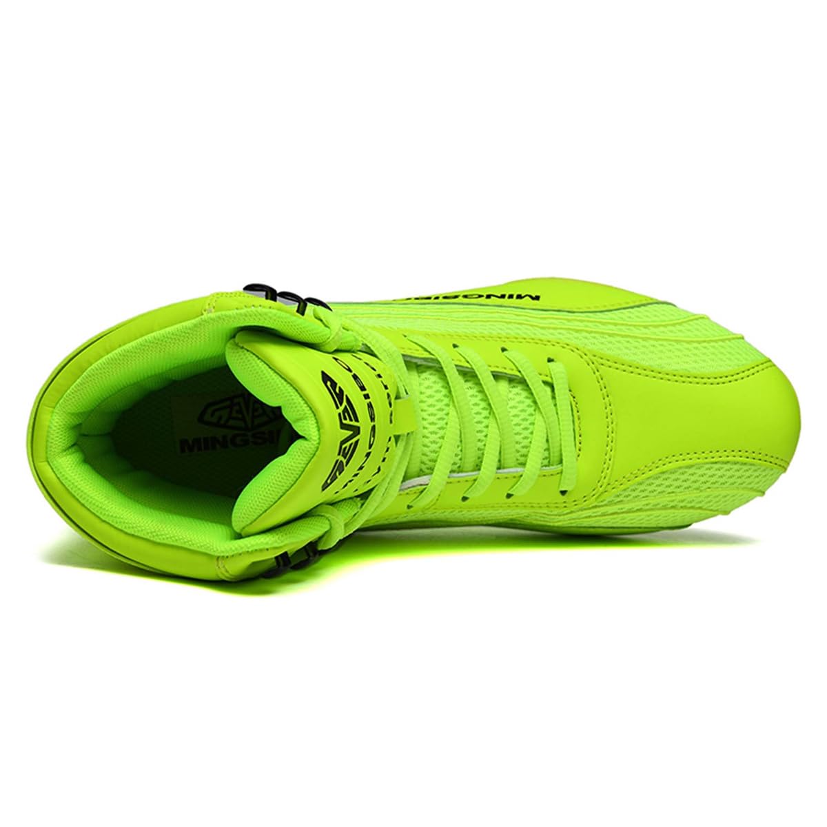 Scarpe Sportive da Boxe per Boxer Comfort Lace Up High Top Fighting Sneakers Traspirante Moda Unisex Fitness Trainers