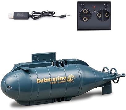 Mini RC Submarine, 6CH Mini Simulation Submarine Model, Equipped with Automatic Surfacing, USB Rechargeable with Long Battery Life