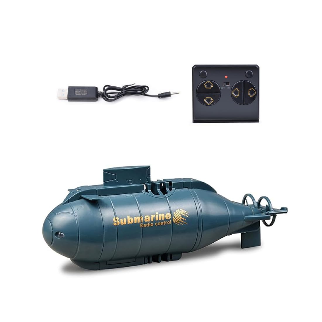 XKlemBauklode RC Simulation Nuclear Submarine, 2.4G 6CH Under Water Ship for Kids Fun and Learning, Gift for Youth