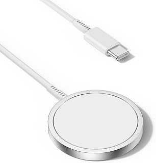 15W Wireless Charger Magnetic Charger Pad,Fast Magnetic Wireless Charging Pad for iPhone 14/14 Pro/14 Pro Max/13 Pro Max/13 Pro/13 Mini/12 Pro Max/12 Pro /12 Mini,AirPods Pro(No Adapter)