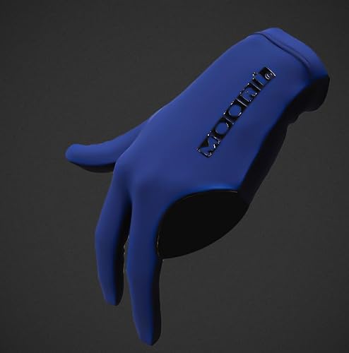 Moori Professional Billiards Glove (Classic Blue, Medium, Close Finger Left)