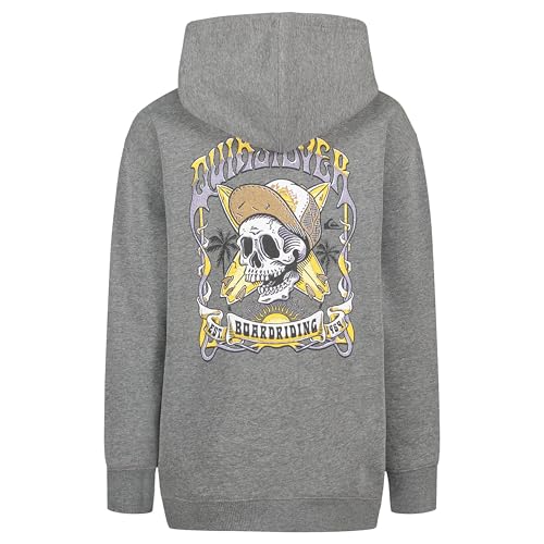 Image of Quiksilver Boys' Pullover Hoodie Sweatshirt, Soft & Comfortable Fleece, Front Pocket