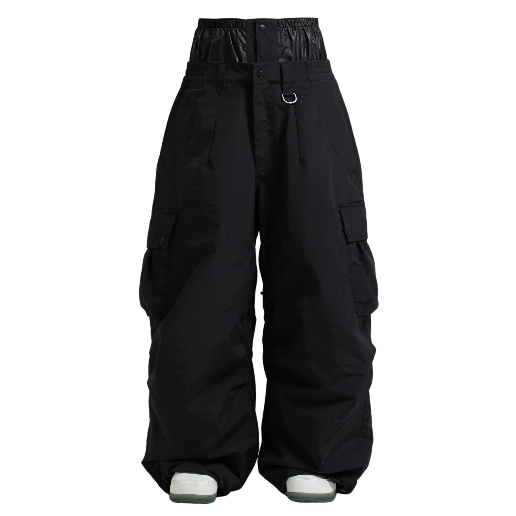 GSOU SNOW Męskie Damskie Spodnie Narciarskie Baggy Spodnie Snowboardowe Oversize Spodnie śnieżne - Wiele Kieszeni Wodoodporne Wiatroodporne Oddychające Ciepłe