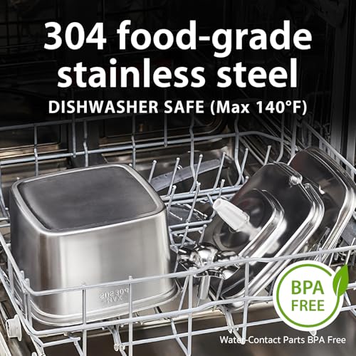 Image of Veken Innovation Award Winner Stainless Steel Cat Water Fountain, 108oz /3.2L Automatic Pet Fountain Dog Water Dispenser with 3 Replacement Filters & Silicone Mat, Gifts for Cats, Dogs (Silver)