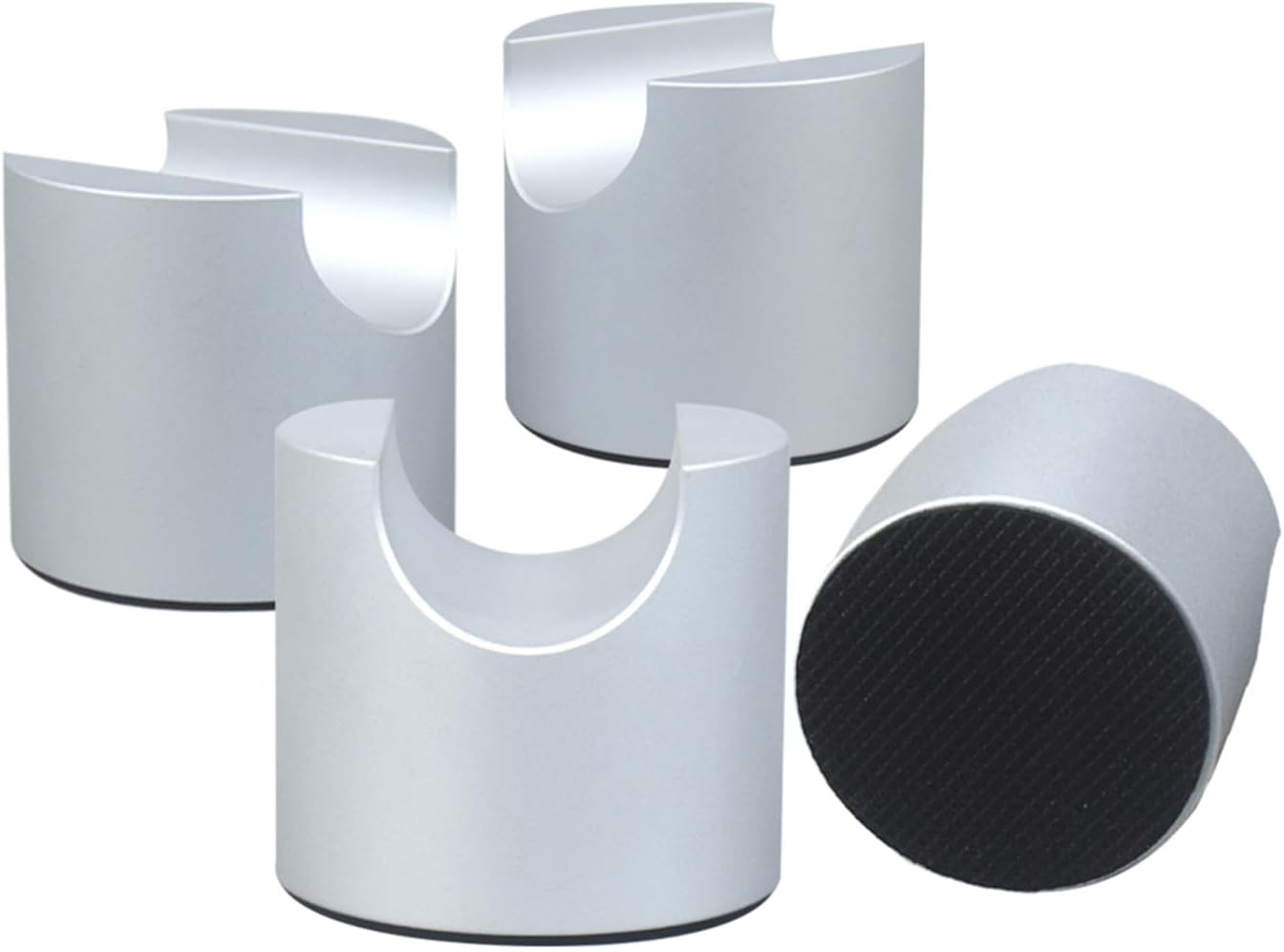 Aluminum Shaped Foot Pad HiFi Sound Wire Bracket Line Cable Stand Holder for Speakers Stands