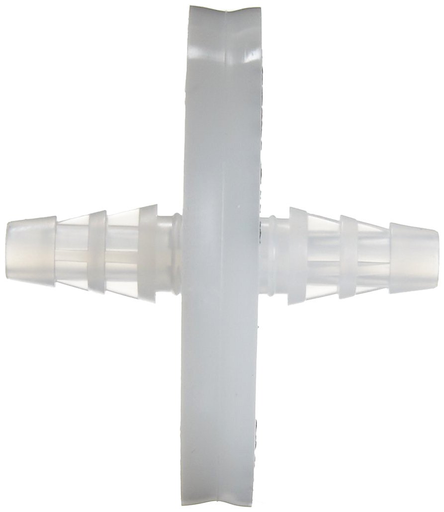 Whatman 6723-5000 Hepa-Vent Entlüftungsfilterscheibe mit Einlass 1/4 Zoll bis 3/8 Zoll SB und Auslass 1/4 Zoll bis 3/8 Zoll SB, 60 psi Maximaldruck, 50 mm Durchmesser (Packung mit 10)