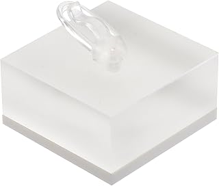 Kichvoe 透明アクリル製リングホルダー 1個 安定設計 ジュエリーディスプレイラック 指輪収納スタンド デスクトップ ショーケース 宝石店用