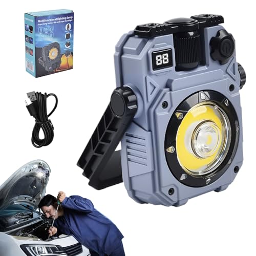 Lampe de travail magnétique rechargeable pour vos week-ends de camping en nature