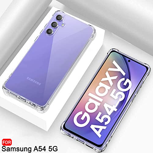 Image of TheGiftKart Transparent Crystal Clear Back Cover Case for Samsung Galaxy A54 5G | Shockproof Soft TPU Case | Cushioned Edges for Ultimate Protection Back Cover Case (TPU, Transparent)