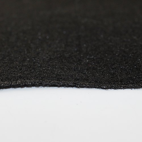 Car Replacement Underfelt Carpet Upholstery Auto Floor Trunk 78inch Wideth (150\" x 78\", Black)