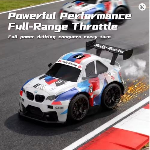 Image of B-M-W M4 Cool Spark Remote Control Racing Car for Kids & Adults | High Speed RC Drift Car with Realistic Spark Effects | 2.4GHz Wireless Control Off road Vehicle Toy | Indoor Outdoor RC Toy Car.