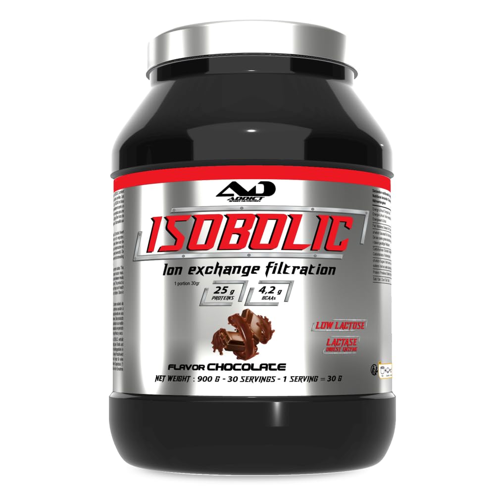 Addict Sport Nutrition | Isobolic (900g) | Whey Isolate | Faible en Lactose - Chocolate