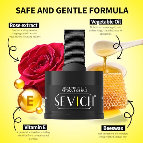 Image of Sevich Hairline Powder, Gray Root Touch Up, Sweatproof, Brown