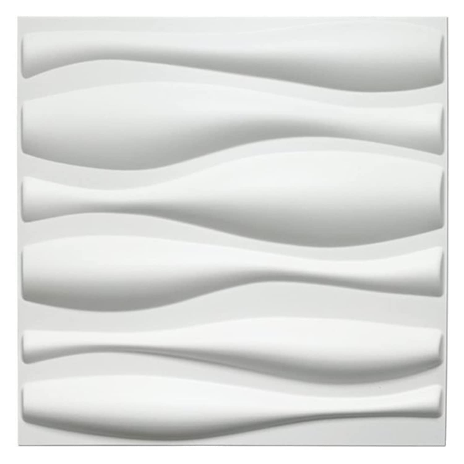 Kayra Decor Wave 3D PVC Wall Panels - Suitable for Living Room and Ceiling Decoration D026 (19.7 x 19.7, Covers 48.42 Sq. ft. White Color) (Pack of 18) (B0B6P7DFJK) Amazon Price History, Amazon Price Tracker