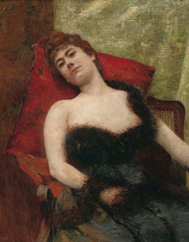 MiguOo Modern Colour Posters Vintage Canvas Painting Classic Oil Painting Il riposo Enrico Gamba for Home Decor 60x90cm