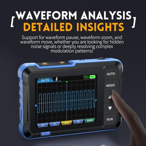 Oscilloscope numérique portable avec écran LCD 2,8" pour circuit 1 MHz
