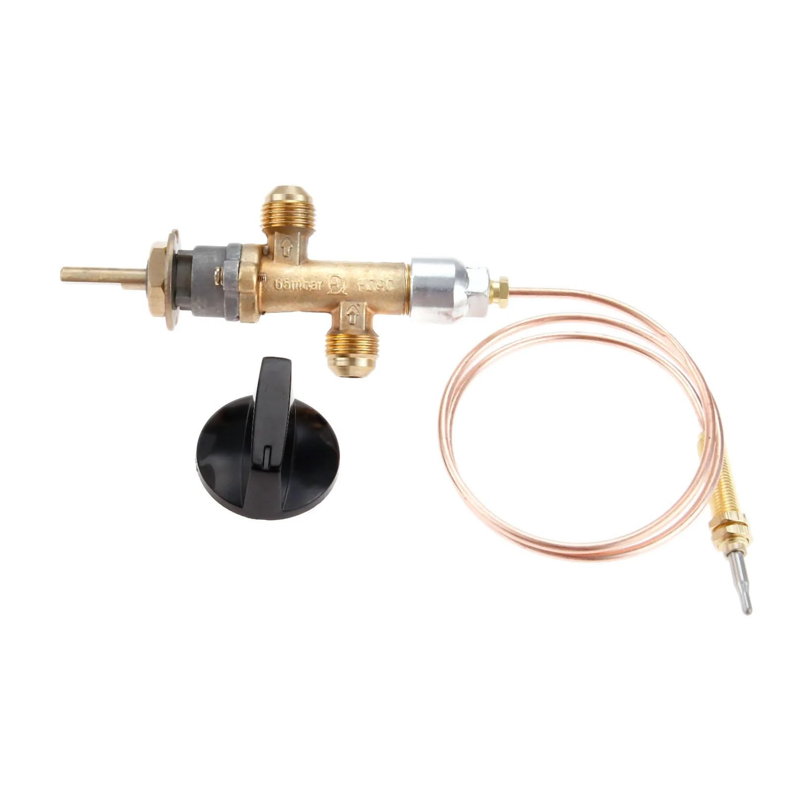 Kit de control fallas llama gas propano baja presión con termopar e interruptor perilla para calentador parrilla chimenea