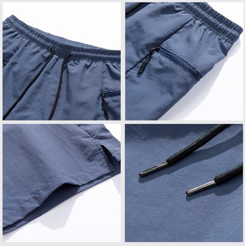 Mens Swim Trunks Quick Dry Board Shorts for Men with Zipper Pockets Beach Shorts Bathing3