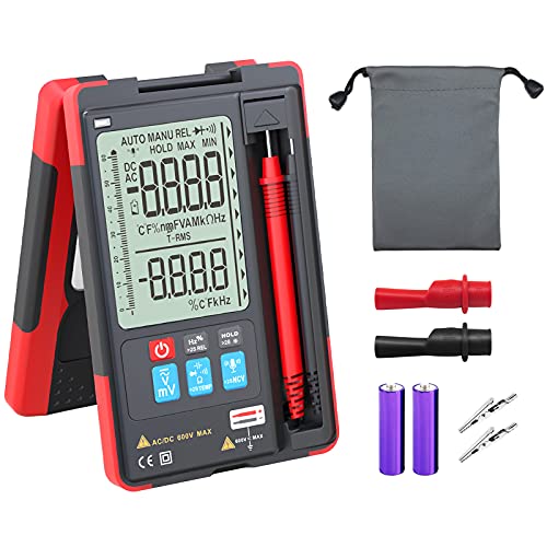 Vafany Digital Multimeter with Voice Control, Auto-Ranging Meter 6000 Counts Multimeter Voltage Tester Voltmeter, AC/DC Voltage, Battery, Resistance, Capacitance, Continuity, NCV Detection
