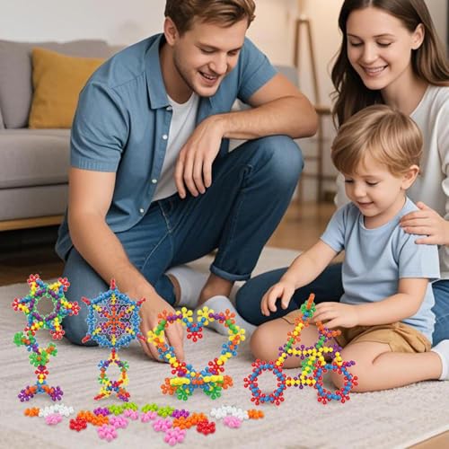 Briques de construction interlocking pour stimuler l'éveil sensoriel des enfants de 3-6 ans - 2