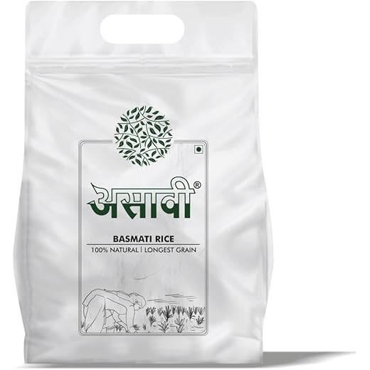 ASAVI? Long Grain Basmati I 100% Natural I Perfect Basmati I Chemical Free I 1 Bag of 5 Kg (5 Kg)