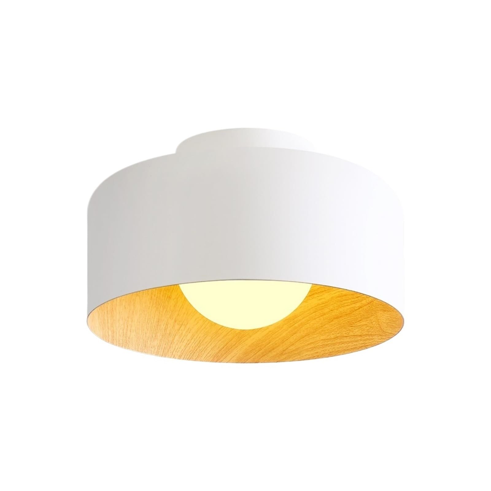 Plafonnier industriel vintage LED 3000K luminaire de plafond rustique noir 8,6 pouces