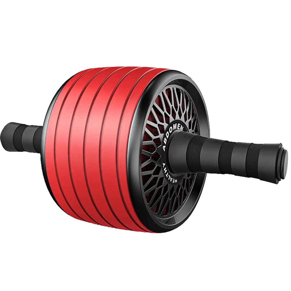 Rueda De Abdominales Sin Ruido Rodillo AB de la Rueda Abdominal con la Cintura del Brazo Ejercicio del Gimnasio del Gimnasio Tainer Rueda De Abdominales Fitness(Red)