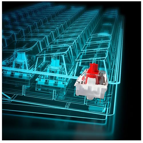 USB Skiller SGK50 S4 wh Kailh Red Gaming Keyboard Bianco - Tastiera gaming - Immagine 4