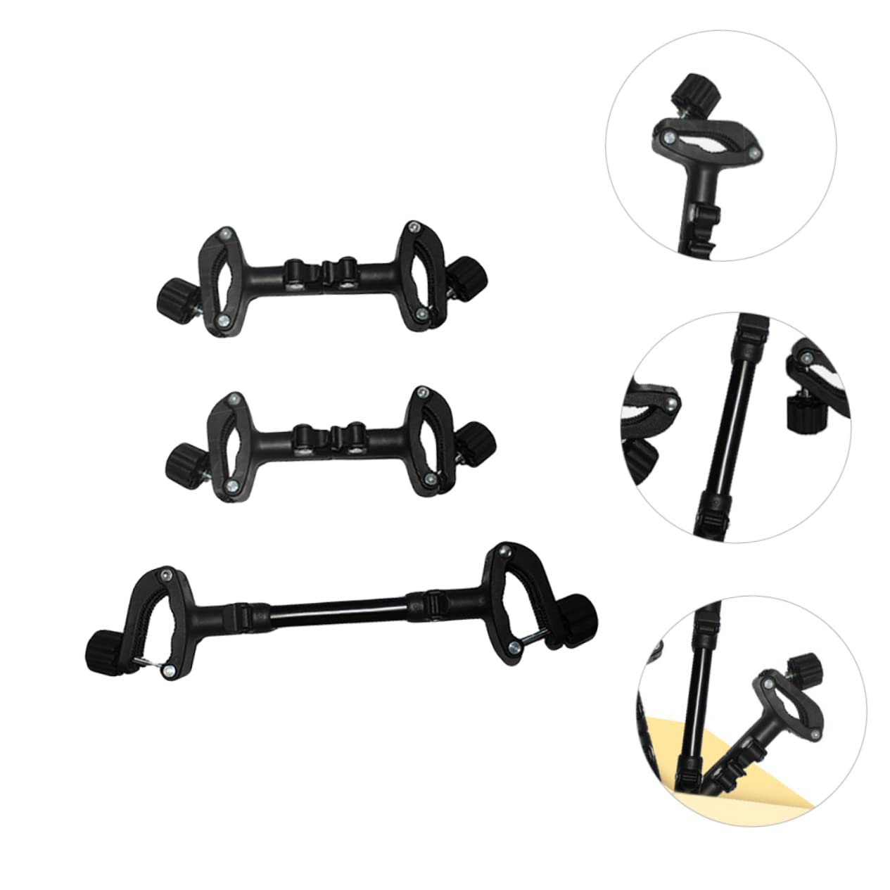 Abaodam 1 Set Adjustable Twin Stroller Connector Durable Accessories for Umbrella and High Landscape Strollers Manage for Parents