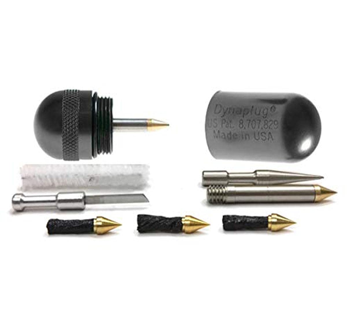 Dynaplug Micro PRO Bicycle Tubeless Tire Repair (Small, Black)