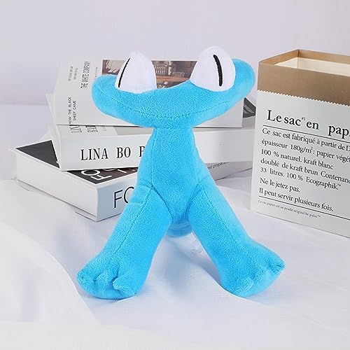Shoprox Rainbow Friend Plush, Cyan Puppet Soft Stuffed Toy, Cute and Funny Rainbow Friend Toy Gift for Girls, Boys, Kids Friends, Emotion Plush Pefect for Playing
