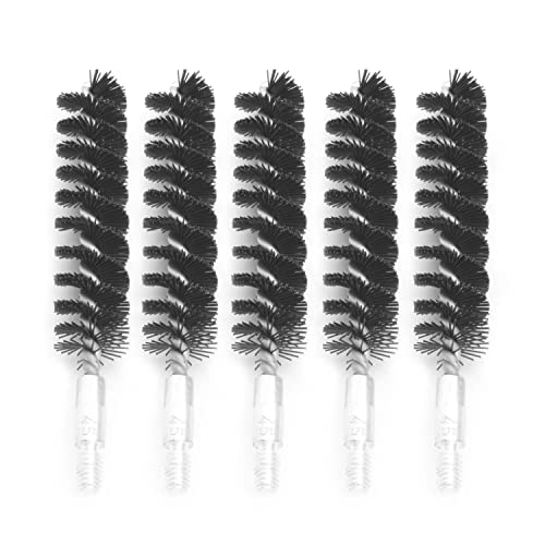 Motanar 10 Pcs Nylon Bristle Bore Gun Cleaning Brush for Rifle Pistol 8-32 5-16 Thread (.45 Caliber)