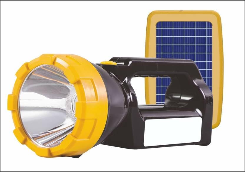 JUGNU Suryadeep Torch (Black, Yellow, 22 cm, Rechargeable)-image-1