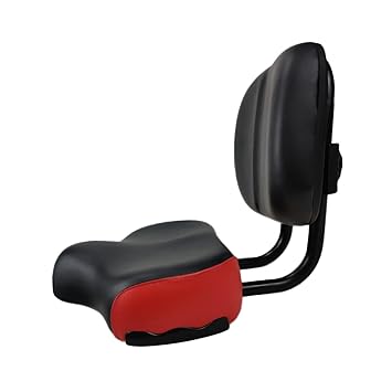 Moxic Bicycle Seat Saddle Breathable Wide Big Bicycle Saddle for Cycling Women Red