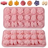 Silikonformen Gießformen 2 Stück Blume Silikon Seifen Form Silikonform in Blumenform Pralinenform...