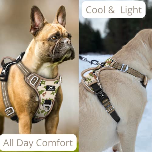 TUFFDOG Easy-Fit Dog Harness Large, Fast Release Neck Clip, Premium Padded Reflective No Pull Harness with Control Handle - Image 4